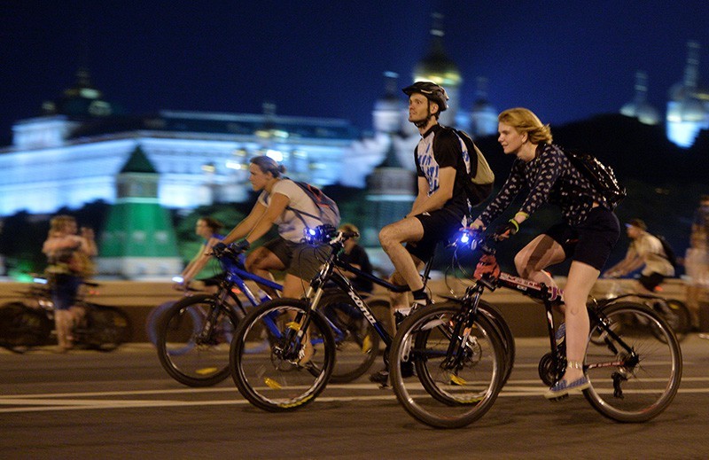 17856 Пробки не страшны: московский велопарад пройдет ночью