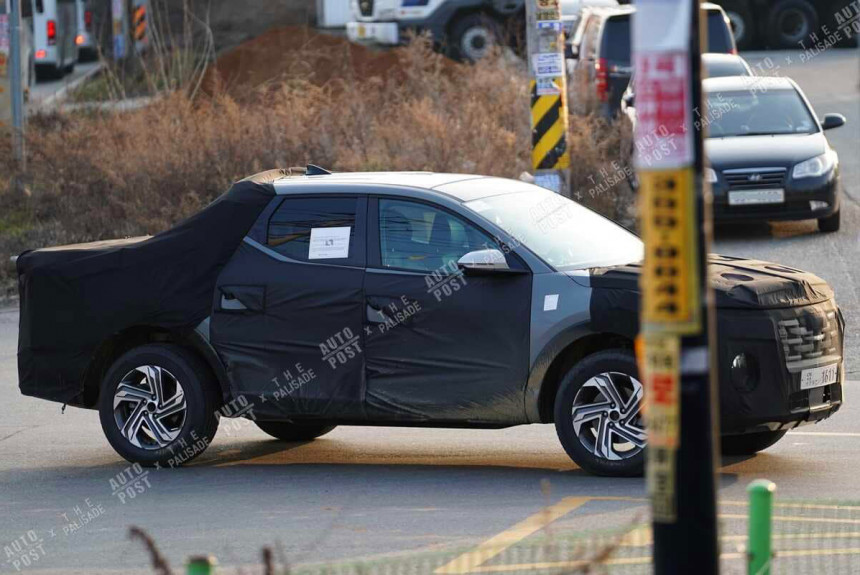 45759 Пикап Hyundai Santa Cruz засветили на испытаниях